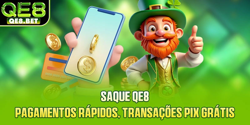 Saque QE8 - Pagamentos Rápidos, Transações Pix Grátis